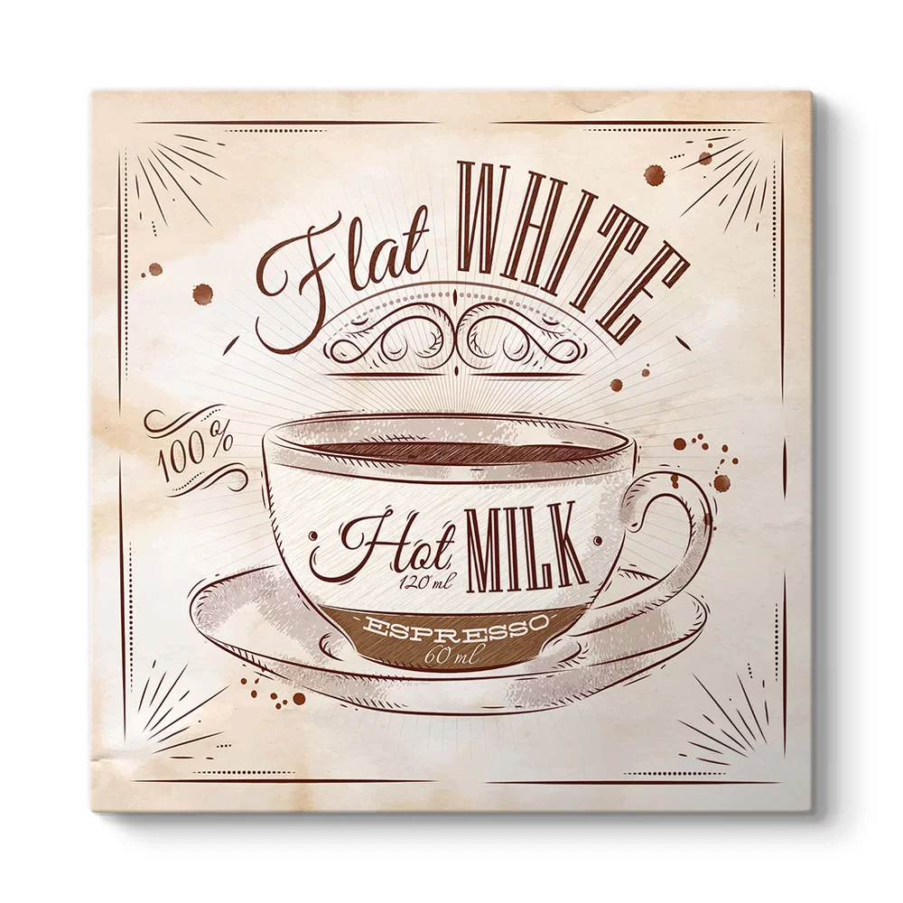 Flat White Kahve Tarifi Tablosu - Model 3